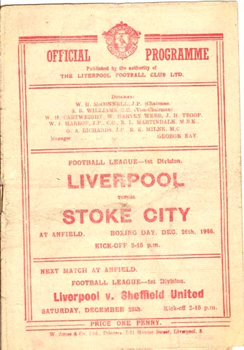 Liverpool FC v Stoke City FC